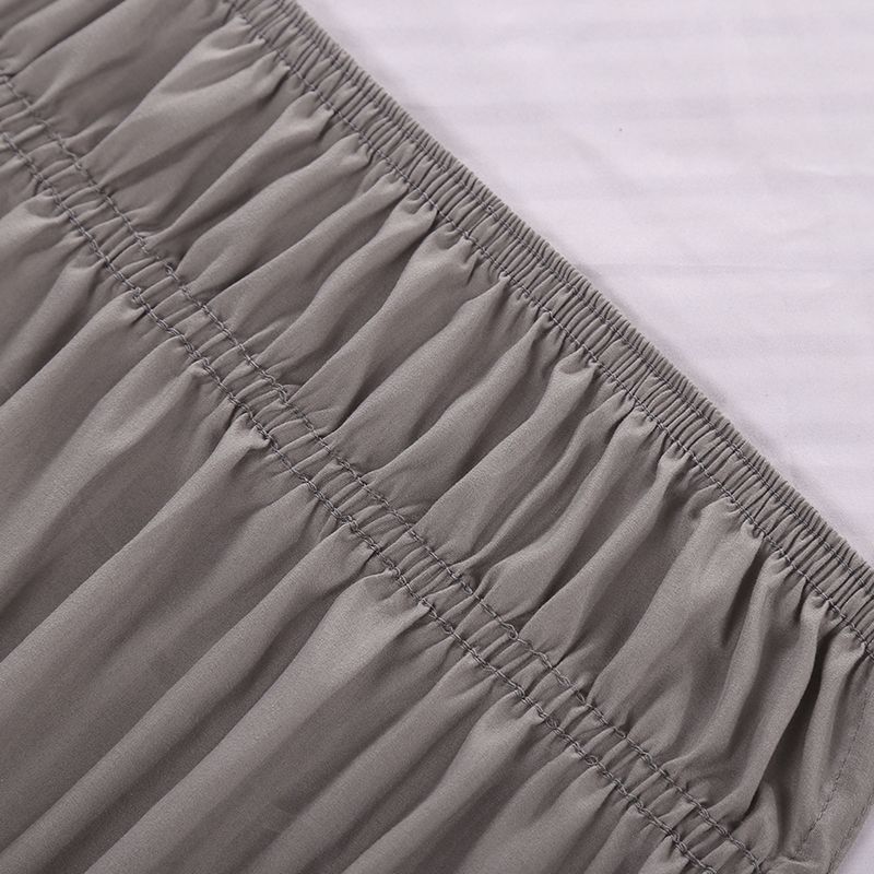 Gonna elastica per letto - Tinta unita con design antiscivolo (facile da installare, adatta a materassi da 20 a 40 cm, antipiega, Queen/King size)_voghion.com