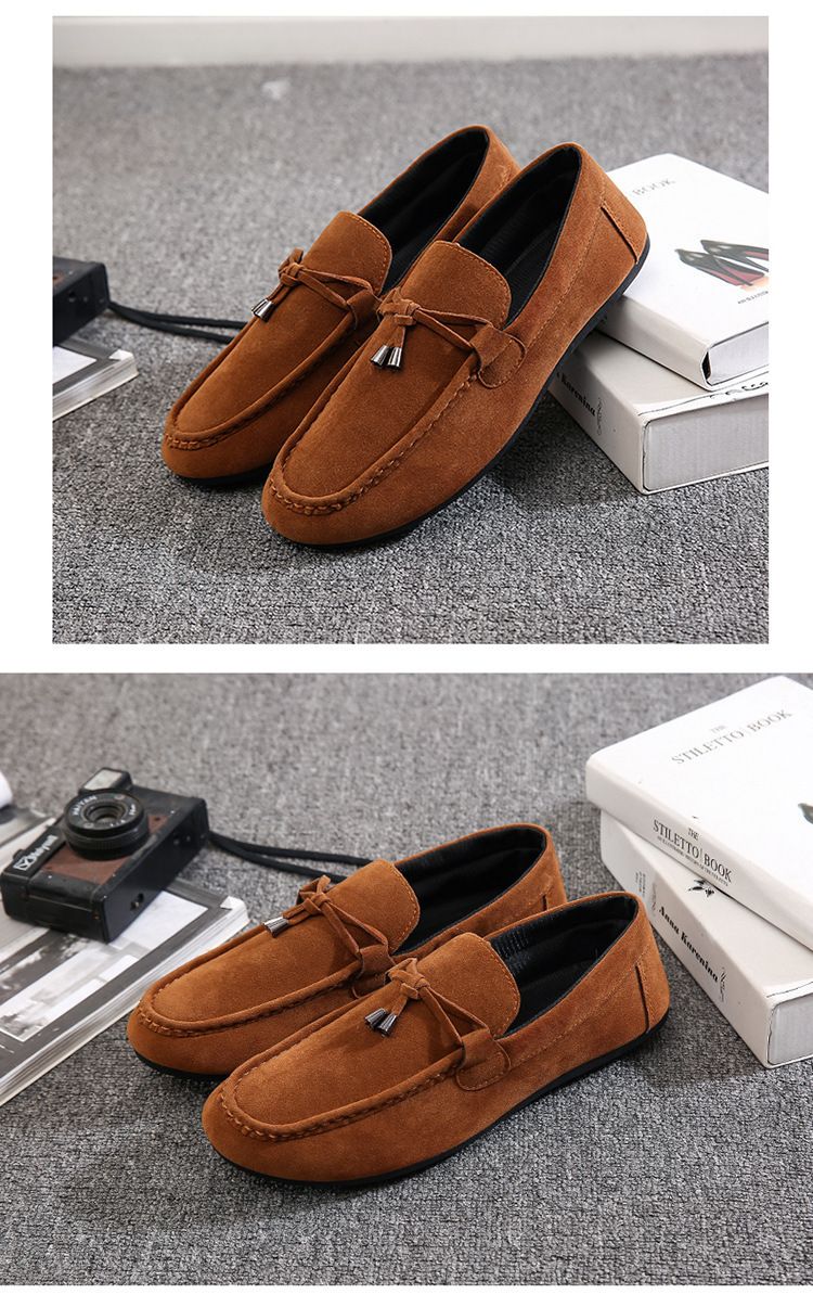 Herrskor Herrmockasiner Slip-on Trendiga slip-on skor för män Alla matchande lata skor Casual koreansk stil Heta rea_voghion.com