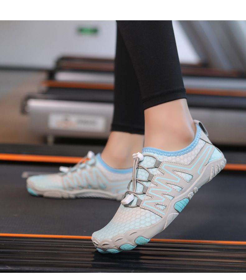 Five-Finger Couple Style Wading Snorkeling Rafting Fishing Stream Trekking Diving Shoes Beach Surfing Lace-Up Non-Slip_voghion.com