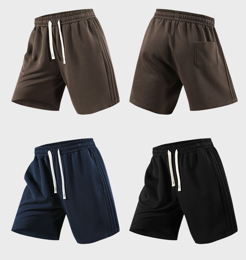 Men's Casual Summer Shorts - Loose Fit Cotton Cargo Shorts With Elastic Waist, Breathable & Comfortable_voghion.com