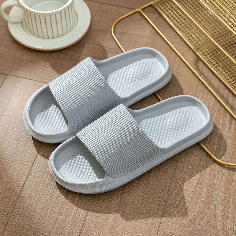 Hausschuhe Damen für Herren zu Hause, Paar Coole Indoor-Einzeilige Hausschuhe, Badezimmer, Duschpantoffeln_voghion.com