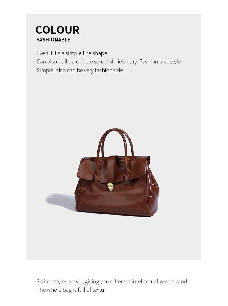 Damen 2024 Neue trendige Luxus-Einkaufstasche mit großem Fassungsvermögen, lässige Retro-Handtasche für offizielle_voghion.com