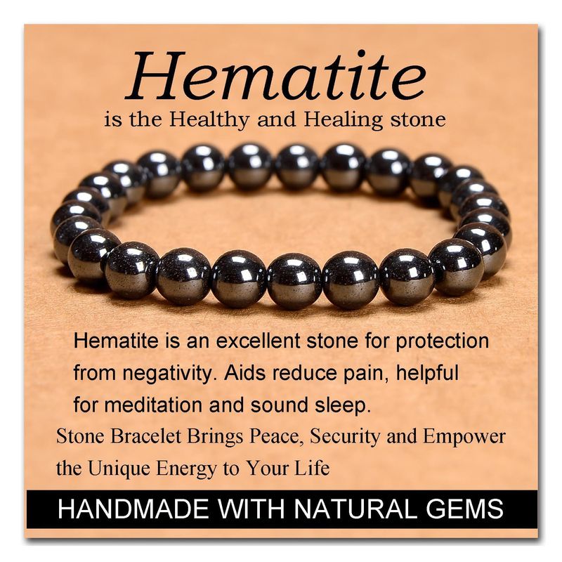 New Men's And Women's Bracelets Tiger's Eye Stone Powder Crystal Volcanic Stone Agate Red Stone Beaded Bracelet Jewelry_voghion.com