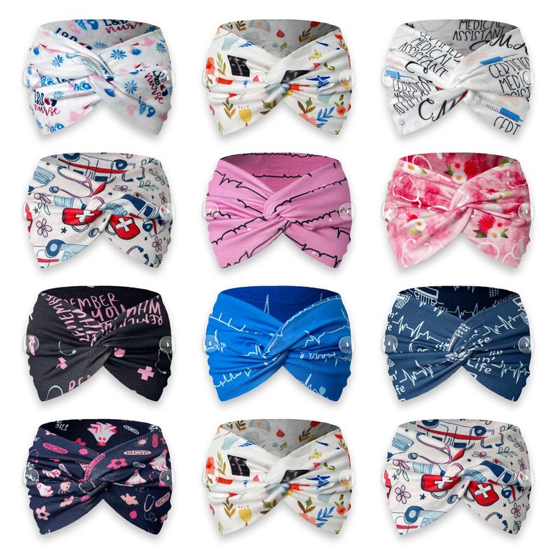 Maschera protettiva per la fronte con bottoni a croce stampati e anti-strangolamento, per medico e infermiere, in vendita calda_voghion.com
