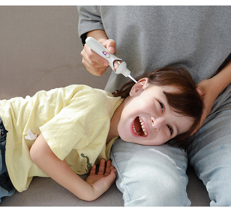 Bärbar LED-öronrengöringssked Laddning Barn Vuxen Ljusande Elektrisk örongrävande artefakt öronvax_voghion.com