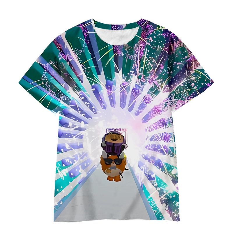 Eladó rajzfilmfigura Egg Party 3D digitális nyomtatású aranyos, lélegző póló_voghion.com