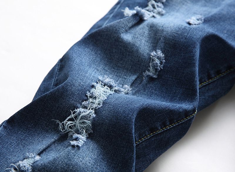 Herrenbekleidung Zerrissene Stretch Jeans Guy_voghion.com