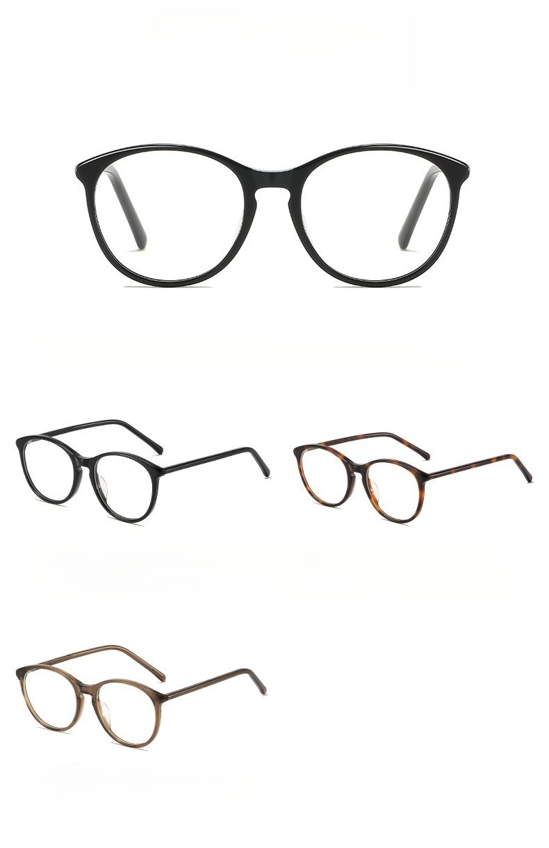 Monture de lunettes œil de chat ultra légère et haut de gamme pour femme myope couleur chair_voghion.com