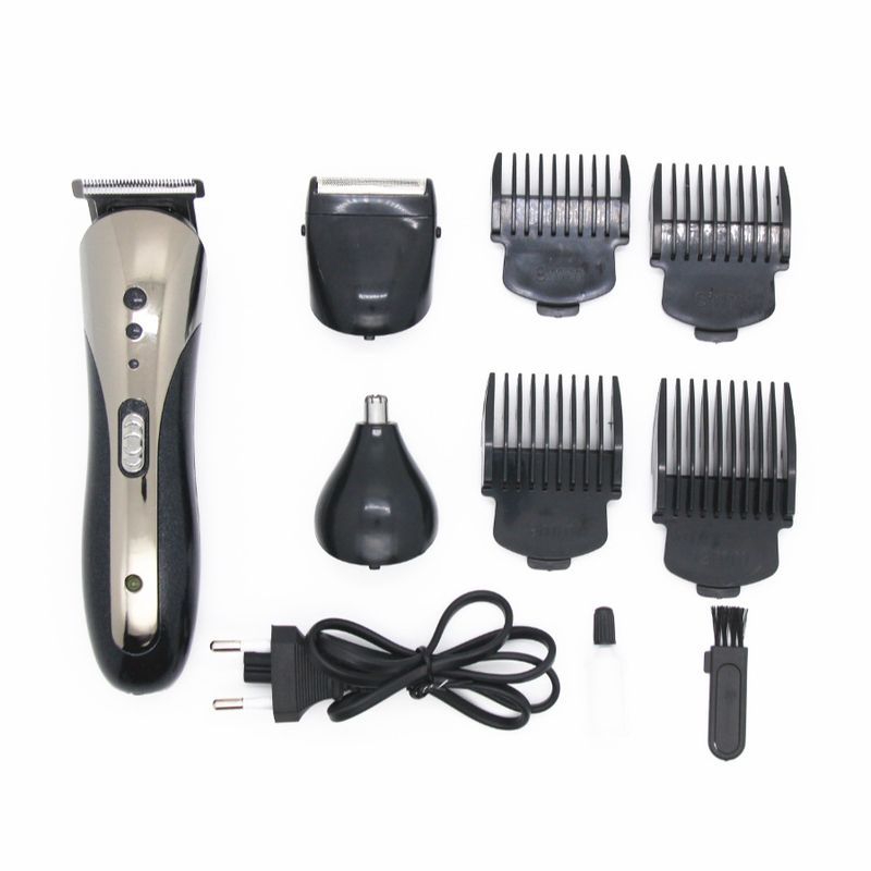 Raka mäns multifunktionella grooming set innehåller en fram- och återgående rakapparat, näshårklippare, USB-laddning_voghion.com
