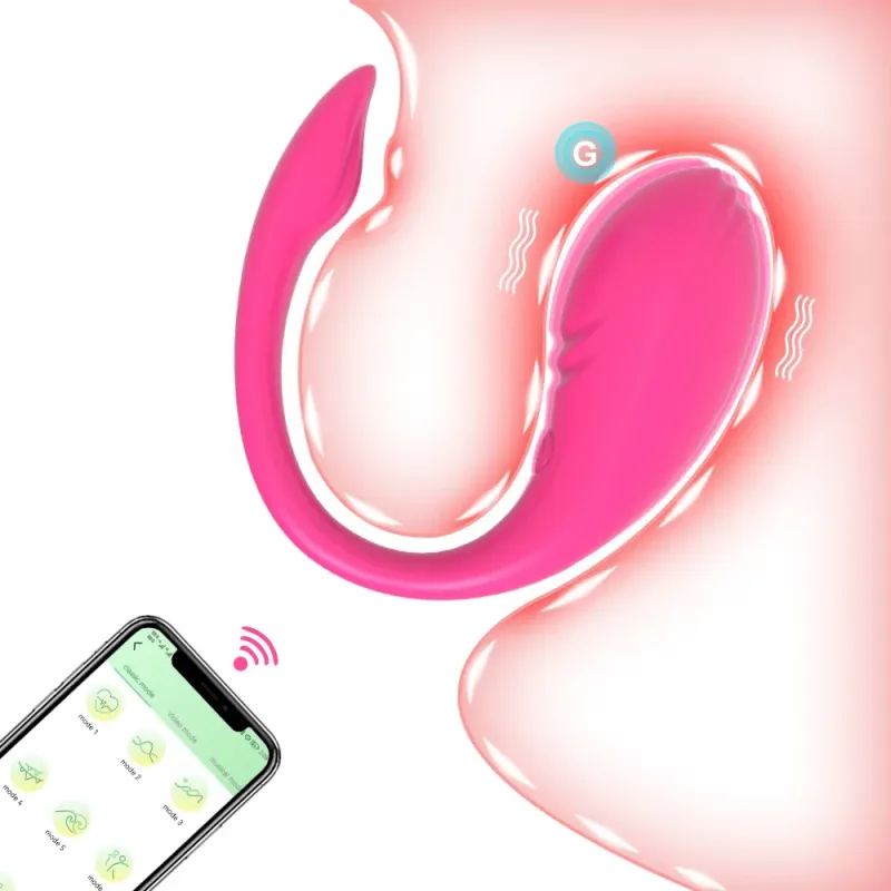 App-gesteuerter Vibrator für Frauen, Klitorisstimulator, G-Punkt-Stimulator, tragbares Liebes-Ei, vibrierendes Sexspielzeug für Erwachsene_voghion.com