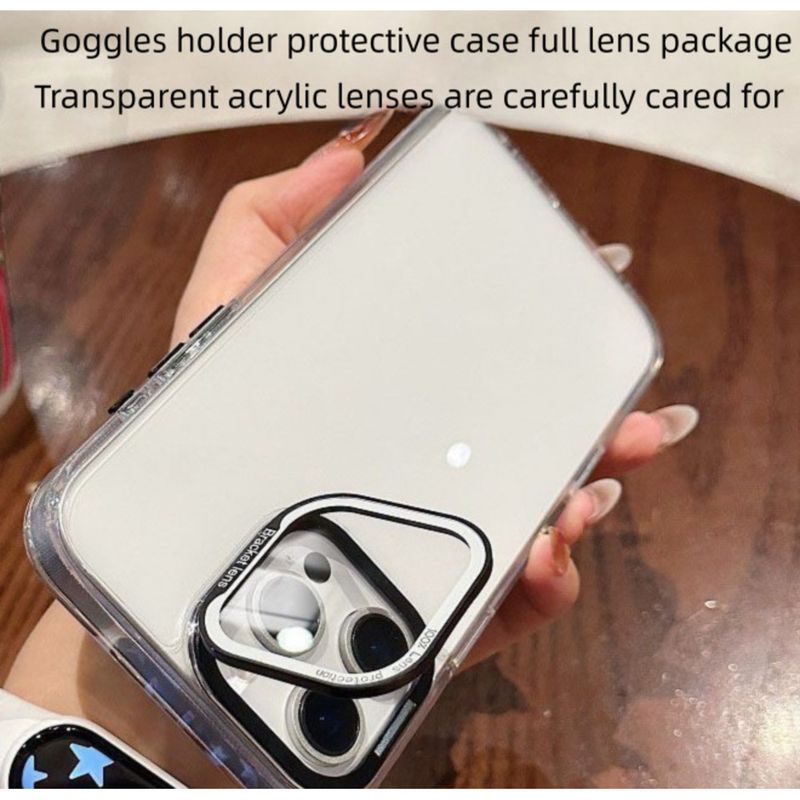 Goggle Bracket Phone Compatible With 16 15 Protective Luxury 14 Pro Max Transparent Case_voghion.com
