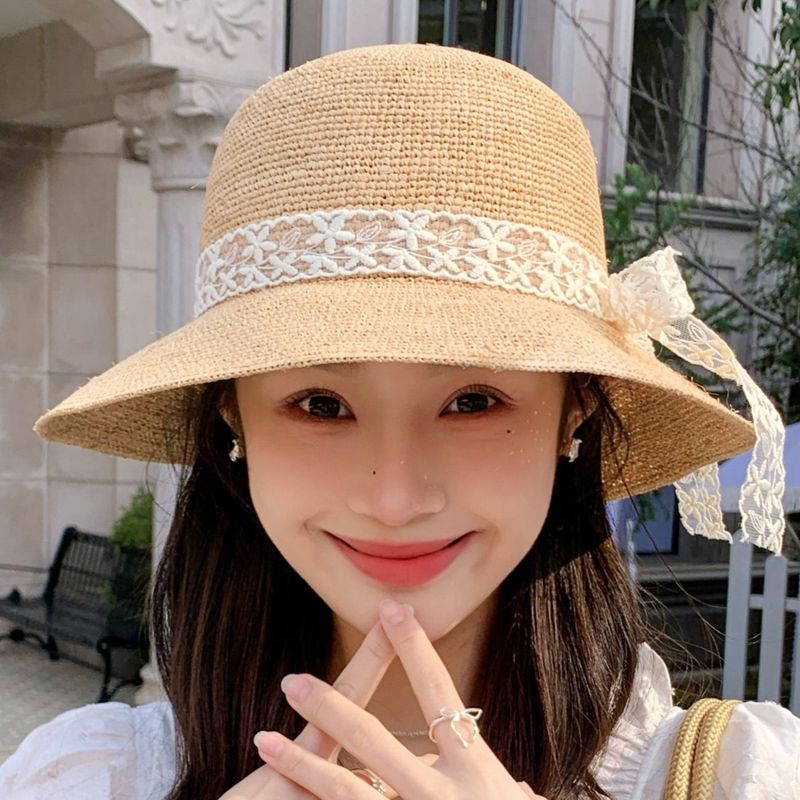 2025 Summer New Style Beach Wide-Brimmed Shade Fisherman's Hat Fashionable Hundred_voghion.com