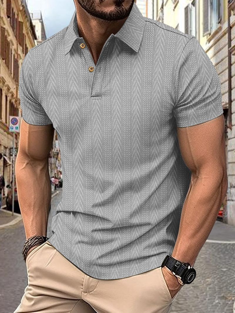Unbeatable Quality 2024 Summer Outdoor Collar Men's T-shirt Solid Color Short Sleeved Polo Top_voghion.com