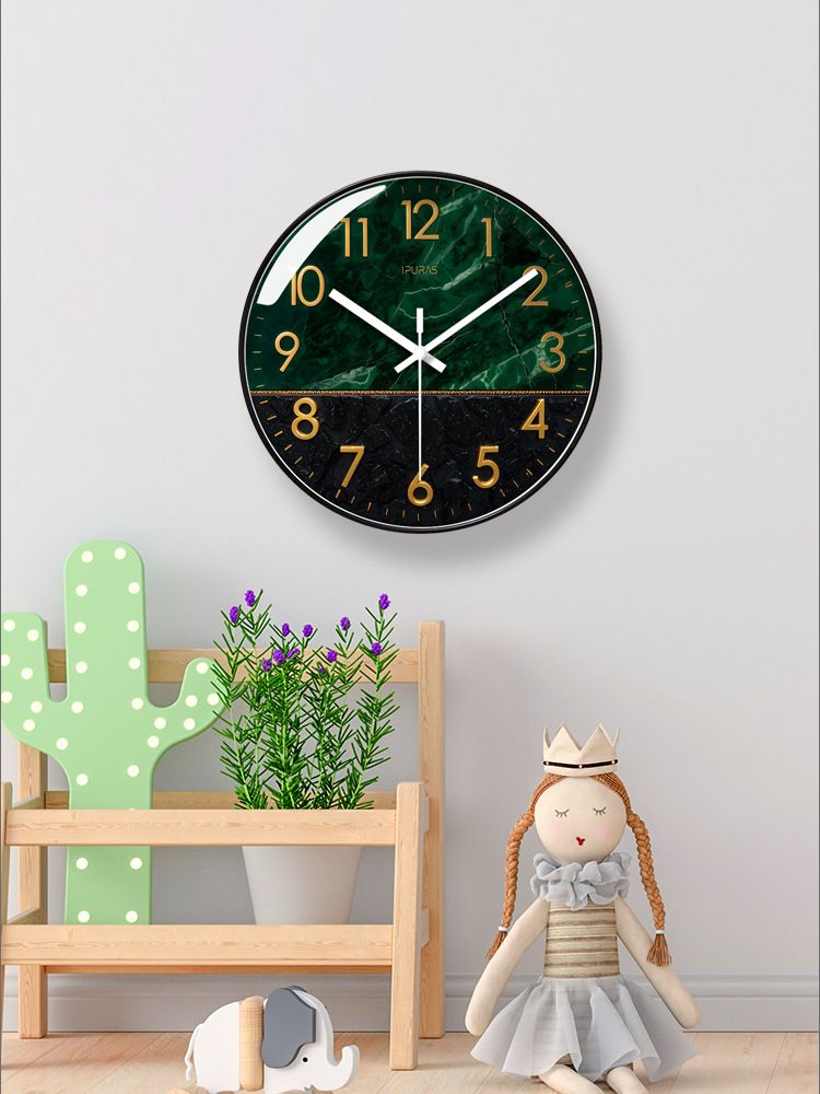 Yipula 7207 Orologio da parete al quarzo silenzioso, moderno, luminoso e di lusso, in stile nordico, creativo, per soggiorno_voghion.com