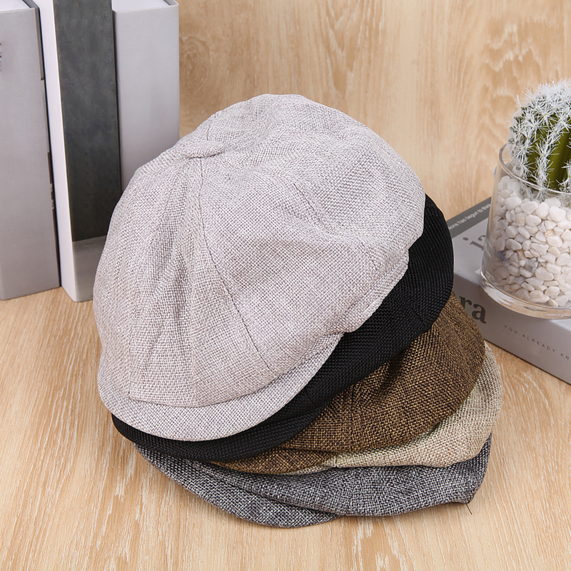 Vintage Mænd Casual Newsboy Hat Forår Sommer Retro Baskerhat Vilde Casual Hatte Unisex ottekantet kasket Mode Hip Hop Caps_voghion.com