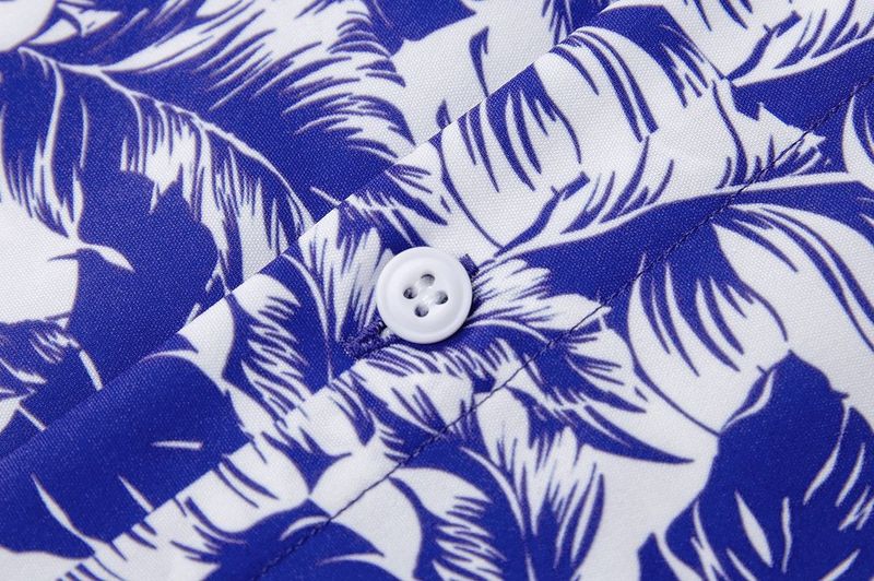 Men's Clothing Floral Short Sleeved Shirt Suits Summer Two Piece Suits_voghion.com