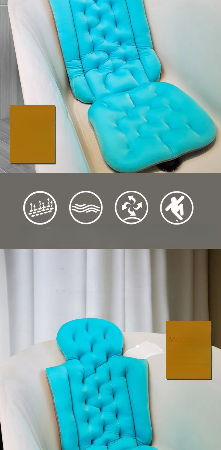 Bathtub Pillow Non-Slip Mat Suction Cup Backrest Adult Bath Seat Cushion_voghion.com
