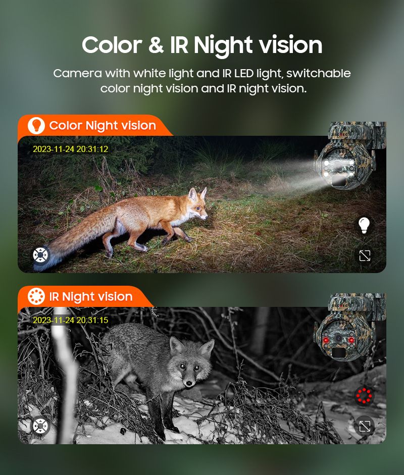 4G Solar Camera 3 Million HD Camouflage Outdoor Low Power Consumption Solar Monitoring Machine_voghion.com