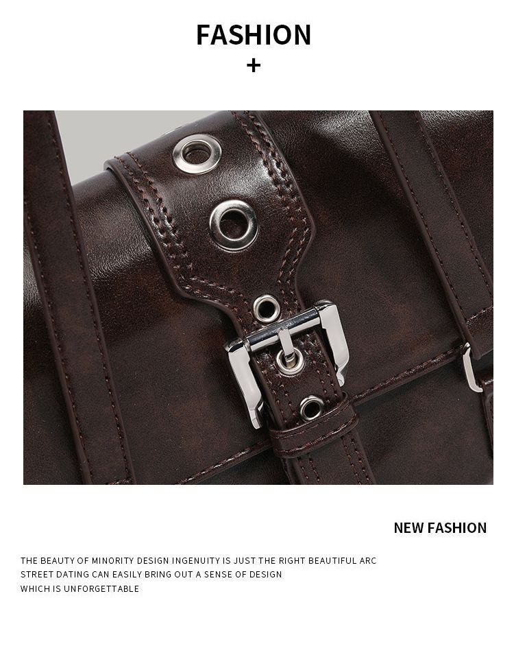 Trendy Vintage-Inspired Shoulder Bag - Stylish Crossbody Handbag For Women With Magnetic Closure & Inner Zipper Pocket, Medium Size_voghion.com