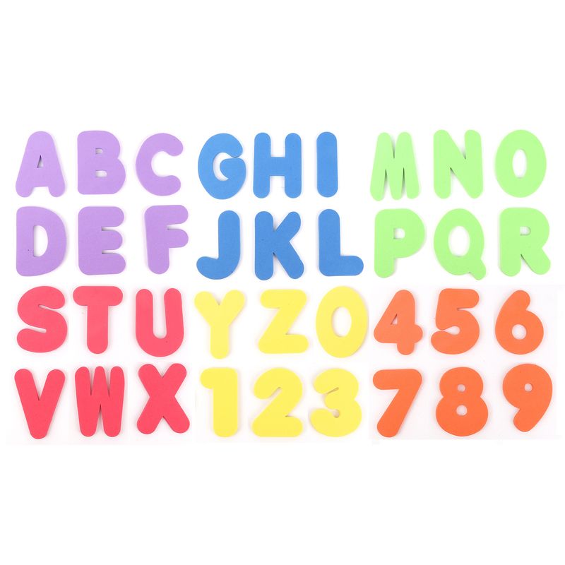"Baby Bath Foam Letters Numbers Set Floating Alphabet Number Stickers For Toddler Learning Water Play Foam Educational Toy For Infants _voghion.com