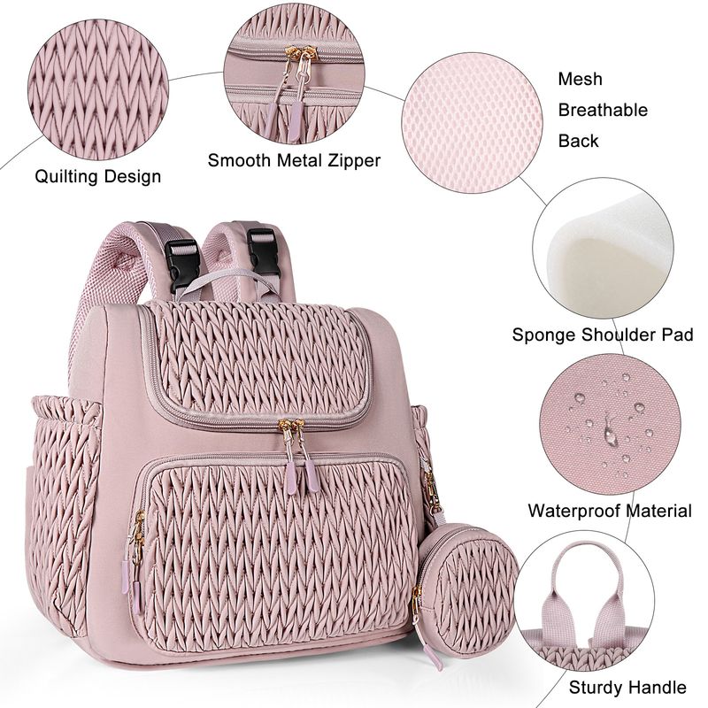Mommy Bag Infant Multifunctioneel Uitgaan Modieuze Moedertas Grote Capaciteit Opbergrugzak Luiertas Kan Warm Worden Gehouden_voghion.com