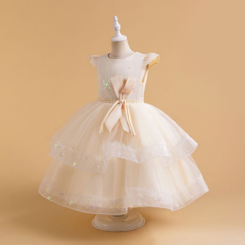 Kinderkleidung Kinder Mesh Mädchen Kleider Festival Feier Geburtstag Computer Stoff Brautkleid Kinderkleid_voghion.com