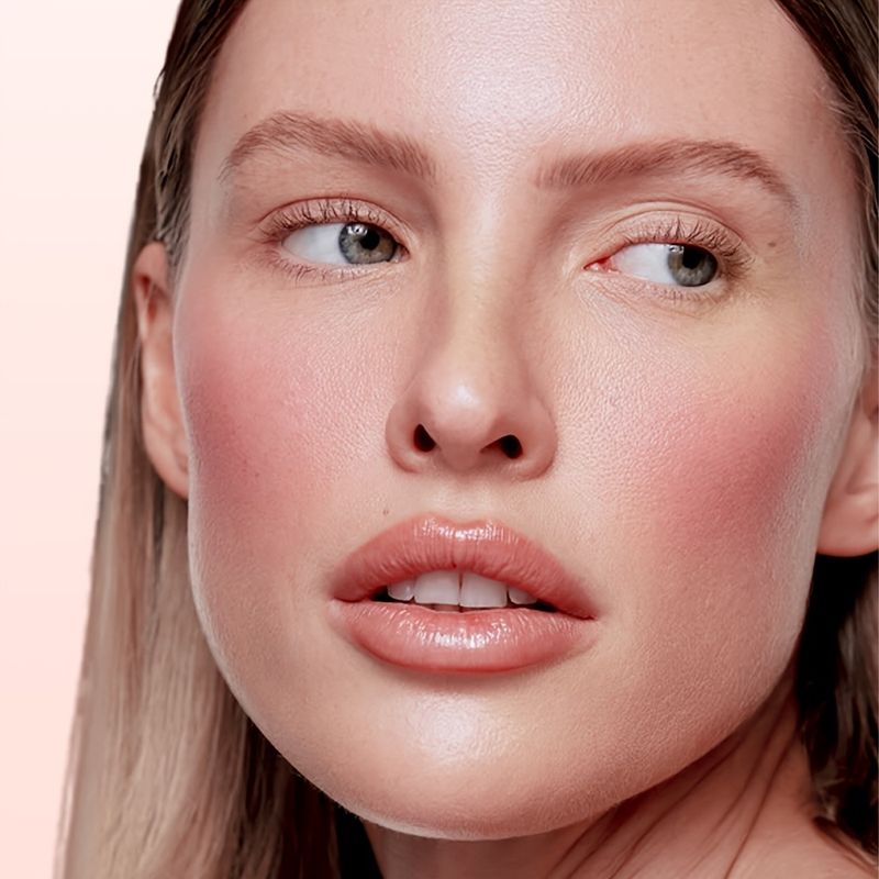 Solid Blush - Lightweight Formula, Natural Color, Long-Lasting - Easy To Blend, Multi-Functional For Daily/Stage/Evening Makeup, Buildable Pigment_voghion.com