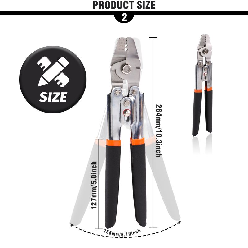 Wire Rope Tool - Swager Crimper For Fishing Lines And Aluminum Crimping Loop Sleeves Up To 2.2mm Pliers_voghion.com