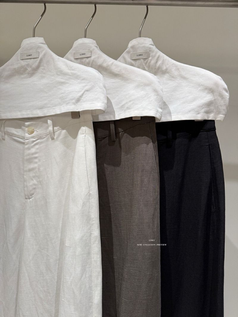 Luxury Linen-Blend Wide Leg Pants – High Waisted, Flowy & Breathable For Summer – Comfortable Straight Leg Trousers_voghion.com