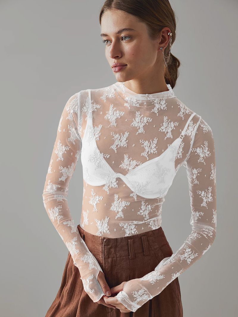 Transparentes Spitzen-Netzoberteil für Damen – Sexy Langarm-Schichtbluse, atmungsaktiv und dehnbar, trendige Streetwear und unverzichtbares Freizeitoutfit_voghion.com