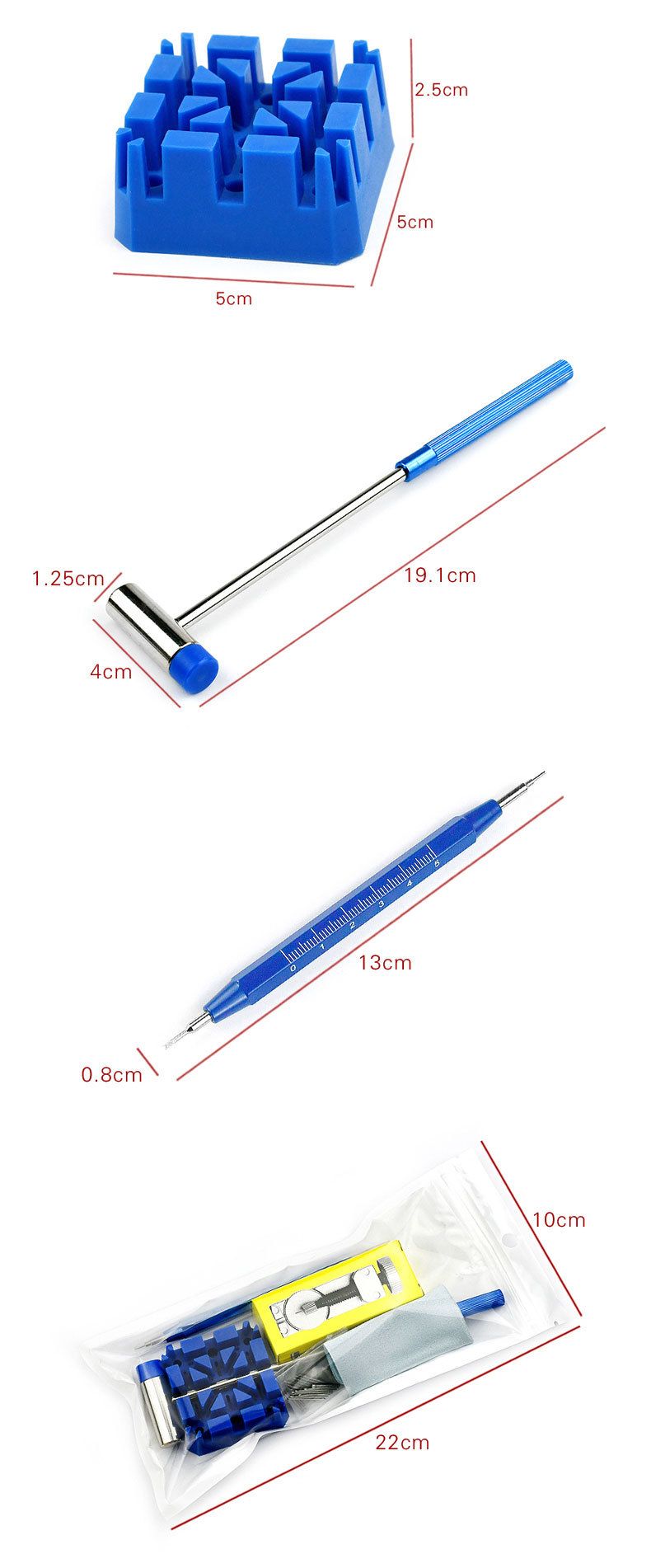 Watch Repair Tools Manual Watch Repair Tool Set 41 Pieces, Watch Strap Disassembly And Replacement Tool TZ2 128_voghion.com