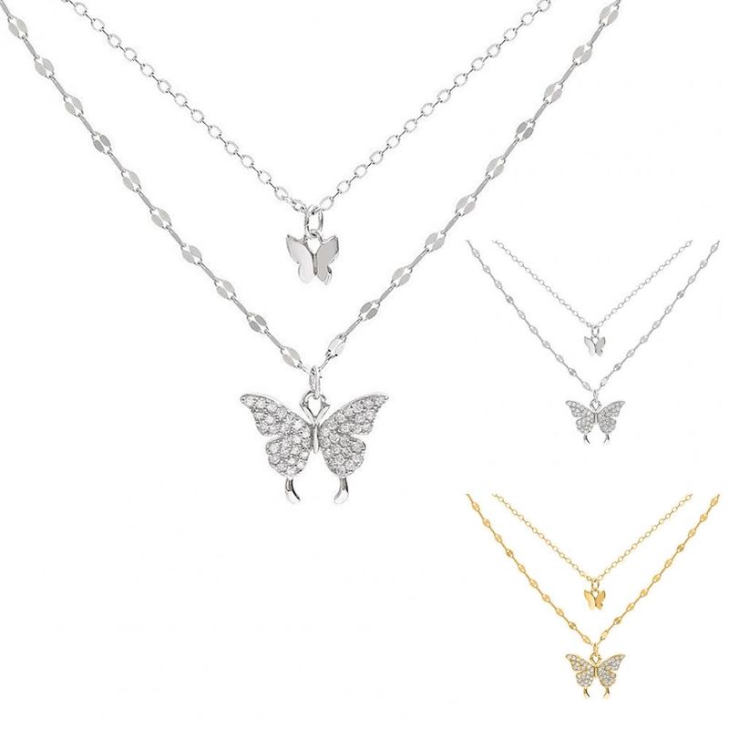 Hot sales Fashionable necklace, perfect butterfly pendant, customized fashionable chain for students_voghion.com