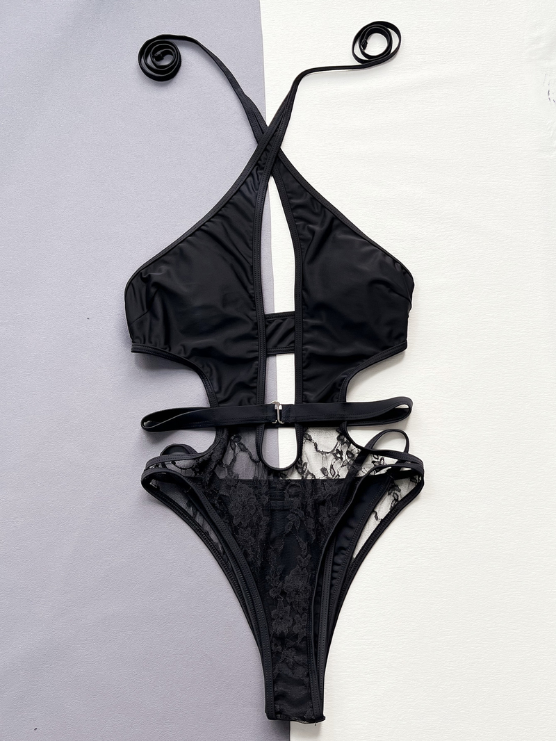 maillot de bain une pièce bikini une pièce col V femme_voghion.com