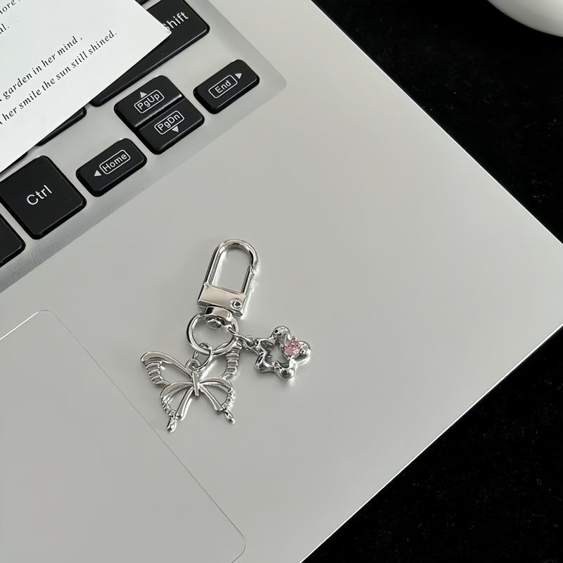 Colored Diamond Heart-Shaped Keychain, Pendant, And Bag Accessory_voghion.com