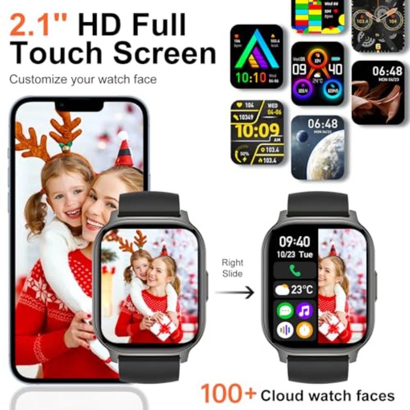 Smart Watch 2.1 Smart Watches For Men Women Answer Make Call 120+ Sport Modes Fitness Tracker With Sleep Heart Rate Monitor Ped_voghion.com