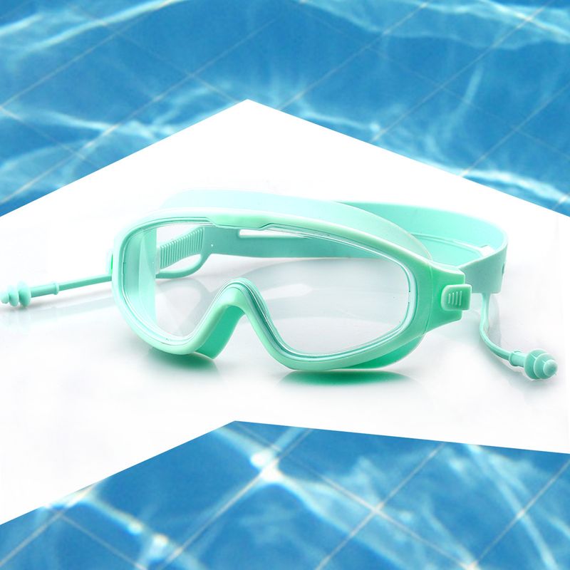 Occhiali da nuoto per bambini e adulti Occhiali da nuoto antiappannamento per uomini e donne Occhiali da nuoto con montatura larga con custodia monoblocco per tappi auricolari_voghion.com