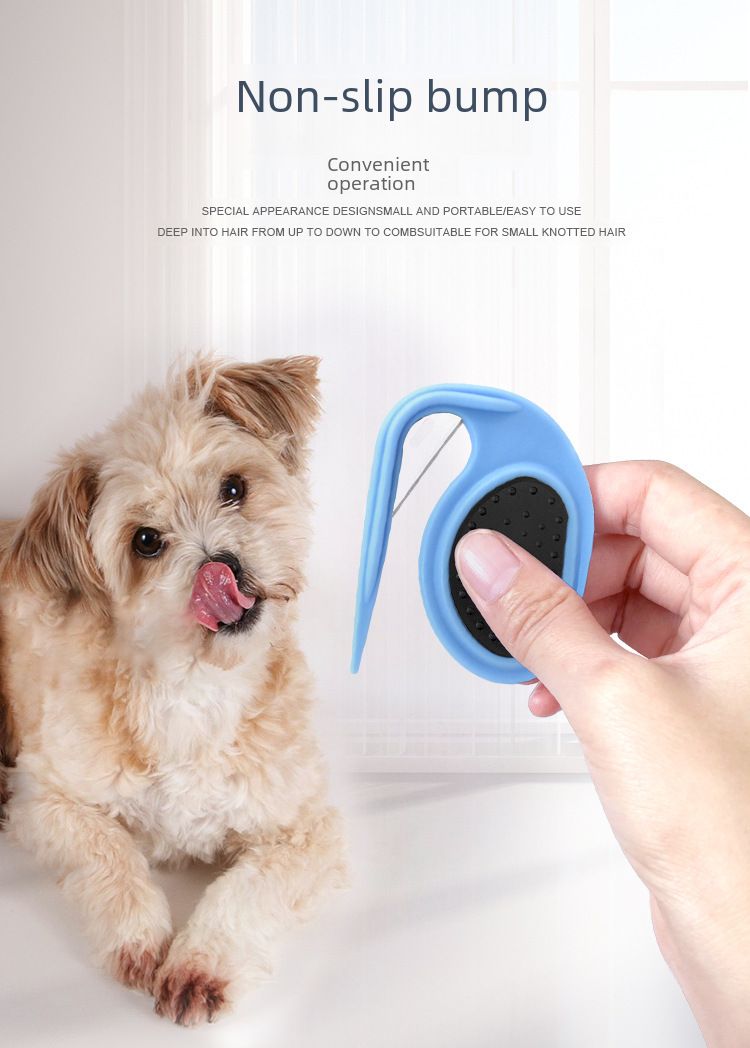 Kjæledyrkam hundehår hundekam katt apparat kjæledyr knute blad kam kjæledyr forsyninger engros_voghion.com