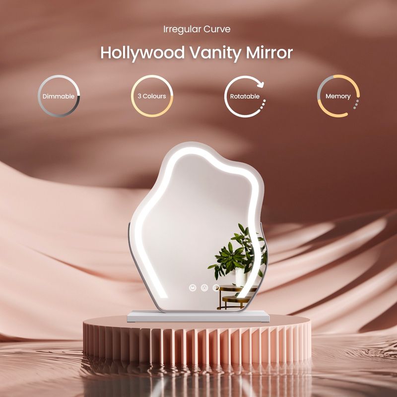 Hollywood Vanity Mirror With LED Lights Dimmable For Make Up Dressing Table_voghion.com