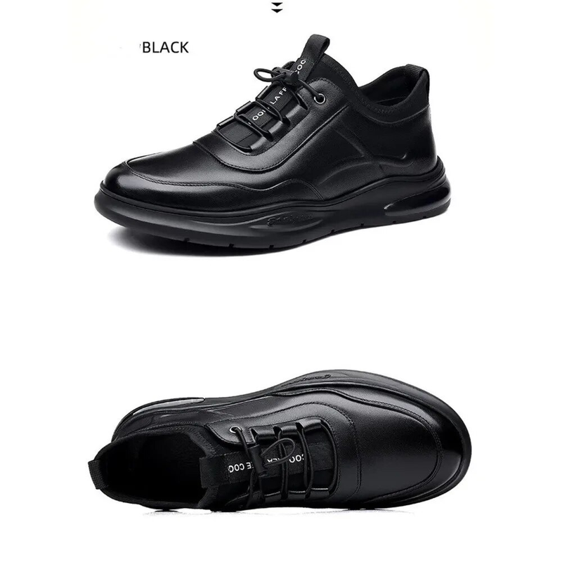 Īstas ādas vīriešu biznesa ikdienas elpojoši ērti neslīdoši daudzpusīgi apavi, vīriešu sporta apavi, mokasīni_voghion.com