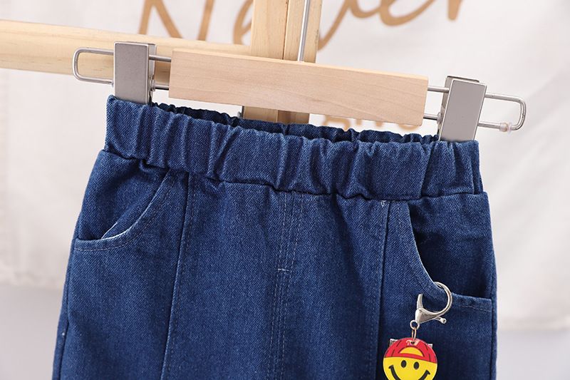 Kinderkleidung Jungenanzug-Set, zweiteilig, langärmelig, Babykleidung, Jeans, Frühlingsmode_voghion.com