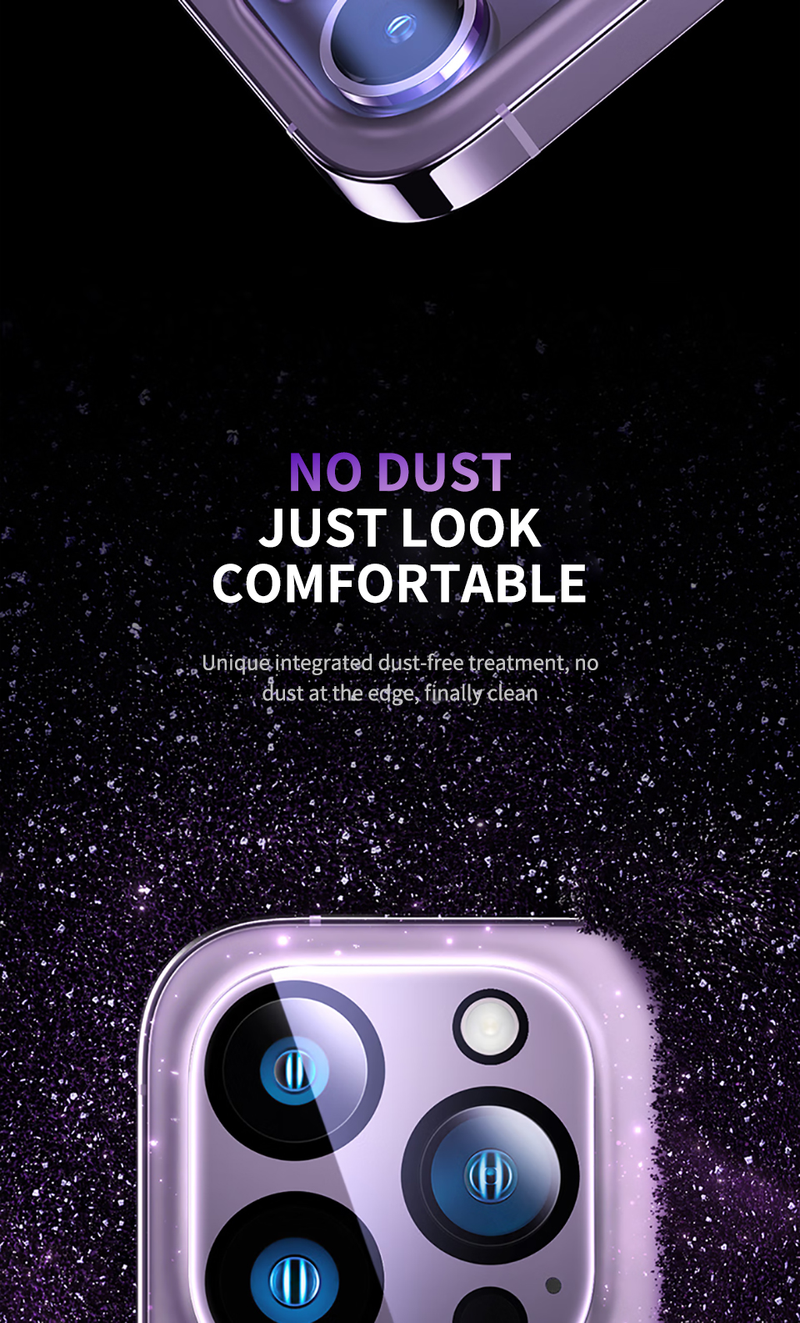 Protecteur d'objectif de caméra plein écran, 4 pièces, verre trempé pour iPhone 11 12 13 14 Pro Max Plus 12_voghion.com