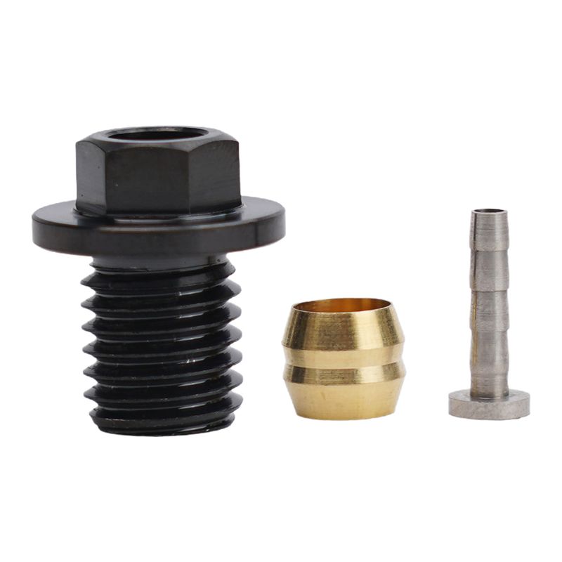 Insrt en verbindingsmoer voor hydraulische remslang olie NDL met schroef voor Shimano SM-BH90-JK-SSR RVS_voghion.com