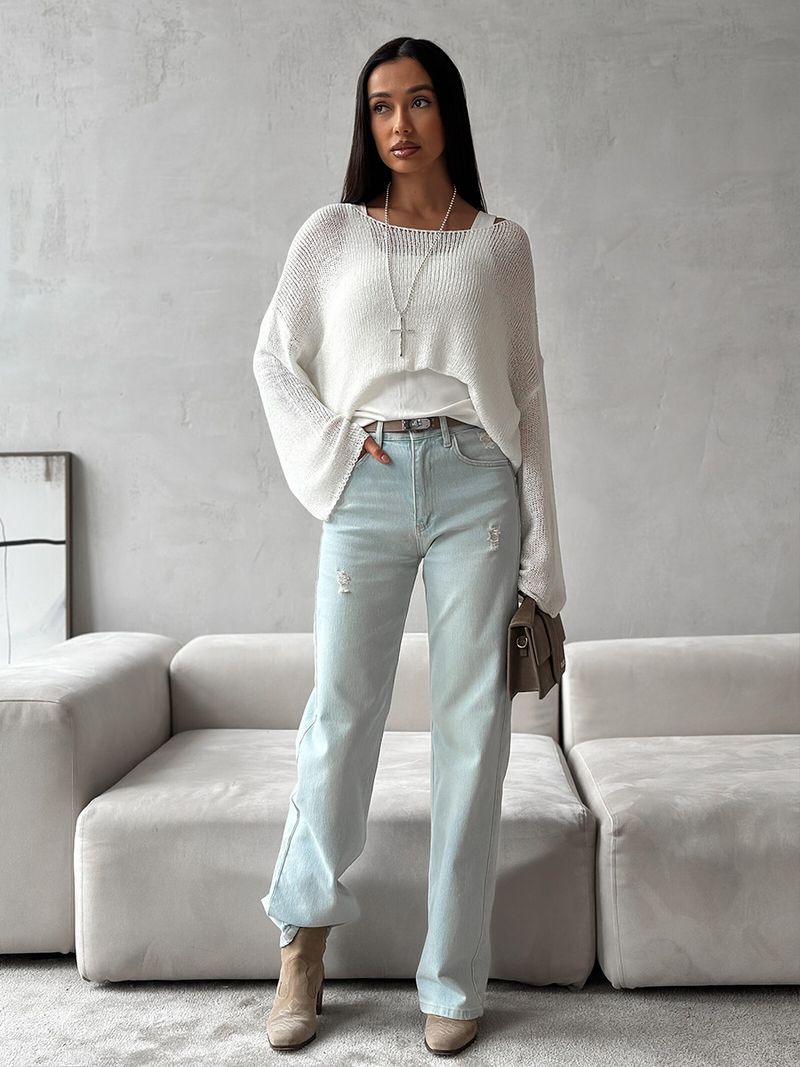 Minimalistischer einfarbiger Langarmpullover – Atmungsaktiver Strickpullover für Damen, lässiges und vielseitiges Oberteil_voghion.com