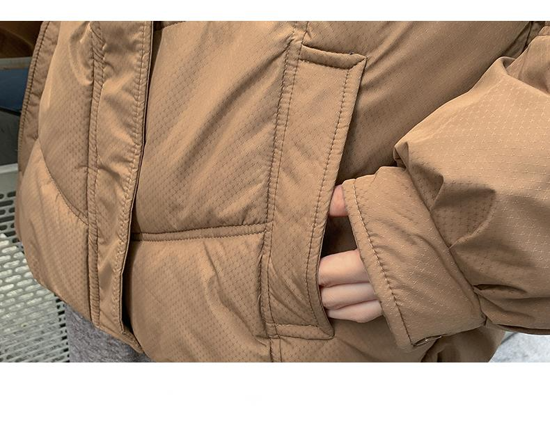 Nuovo piumino da donna di 24 anni, corto e corto, giacca in cotone versione coreana, giacca con cappuccio per studenti dalla vestibilità ampia_voghion.com