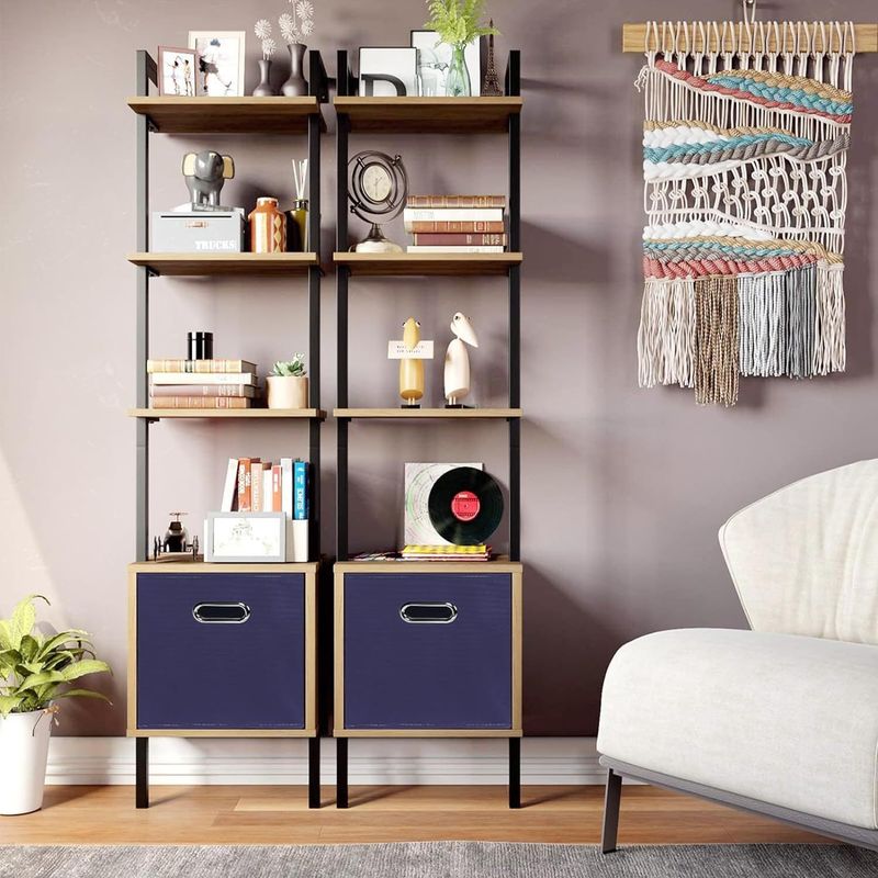 Contenitore portaoggetti pieghevole in tessuto con manici - Scatola organizer quadrata per cassetti dell'armadio e casa (multiuso, salvaspazio, antipolvere, grande capacità)_voghion.com
