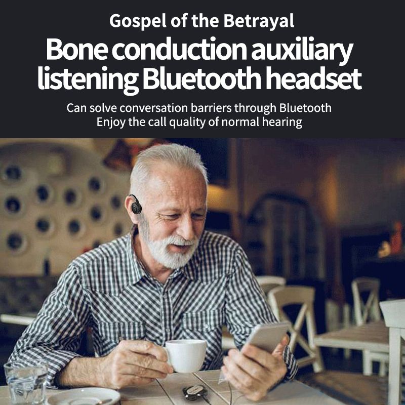 True Bone Conduction Headphones Fone Bluetooth De Ouvido Wear Open Ear Hook Light Weight Not In-Ear With Microphone Earphone_voghion.com