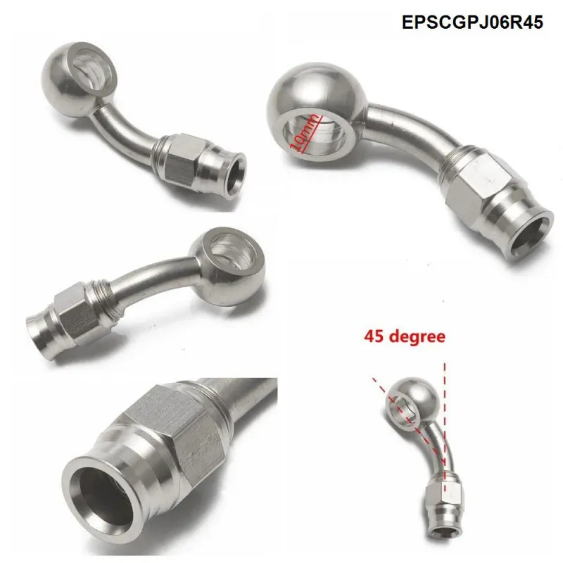 1PC Aço Inoxidável AN3 para AN -3 Extremidades de Mangueira Giratória de Freio Reto Encaixe de Carro EPSCGPJ_voghion.com
