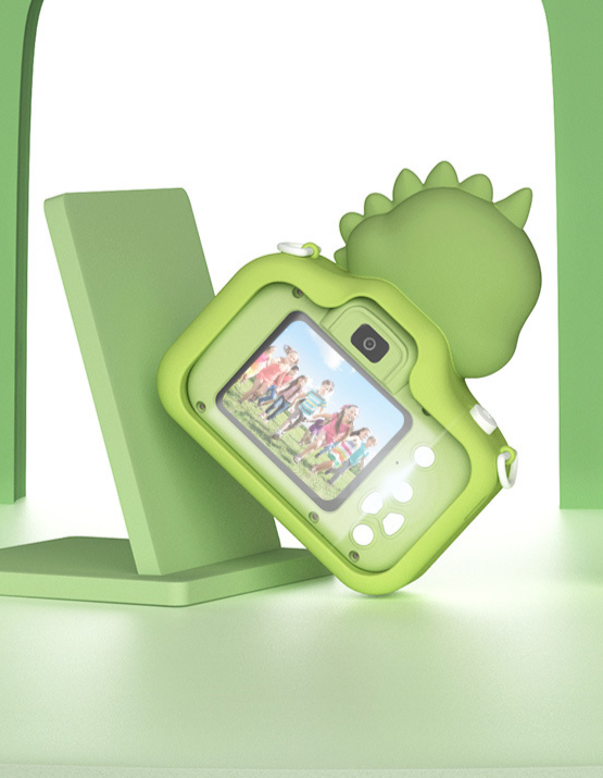 New Children's Digital Cartoon Kids Toy DSLR Elementary School Student Photo Video Camera_voghion.com