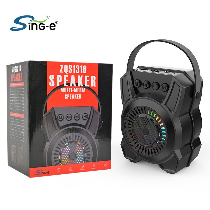 Produttore di altoparlanti multifunzione mini portatili Bluetooth con radio Sing-e ZQS1316_voghion.com