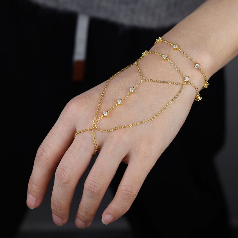 Set di bracciali geometrici da donna, stile minimalista, alla moda, impilabili, per donne, alla moda, stile boho chic, con catena a mano, regalo per lei_voghion.com